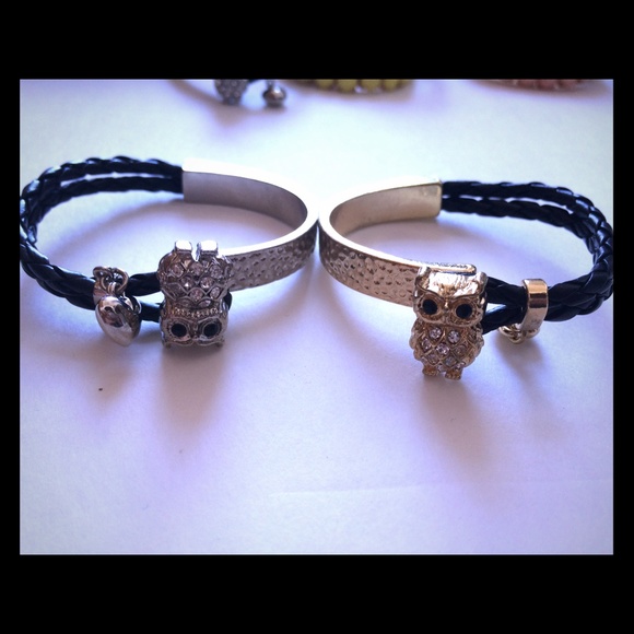 📌Sale📌Owl& heart (both gold & silver 2pcs)