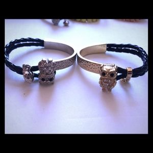 📌Sale📌Owl& heart (both gold & silver 2pcs)