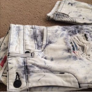 Acid washed pants
