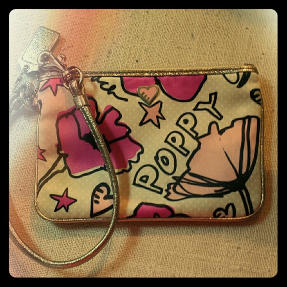 Coach Wristlet and Striped coach wristlet