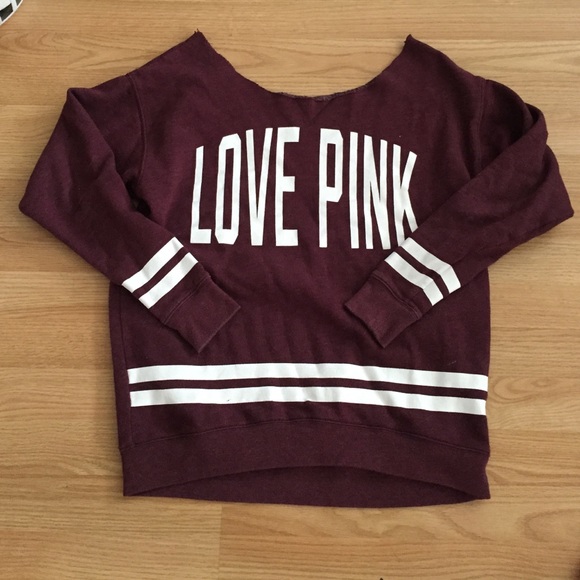 PINK Victoria's Secret Tops - Off the shoulders PINK sweatshirt