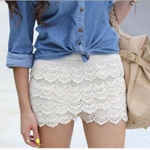 Lace shorts