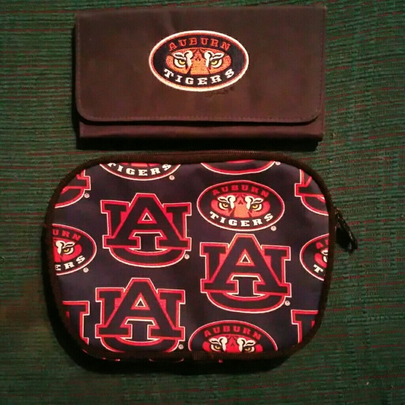 Auburn Tigers Wallet and Makeup Bag