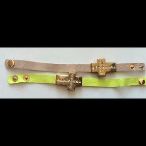 📌sale📌 leather bracelets (2pcs)