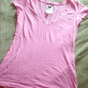 Gilly Hicks baby pink v-neck t-shirt