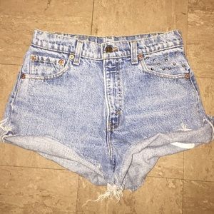Studded high waisted Levi Short
