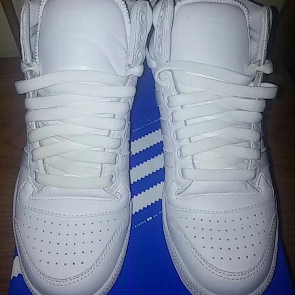 Adidas top ten high tops white