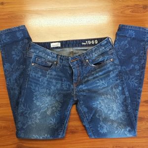 Gap Always Skinny Flower Jeans