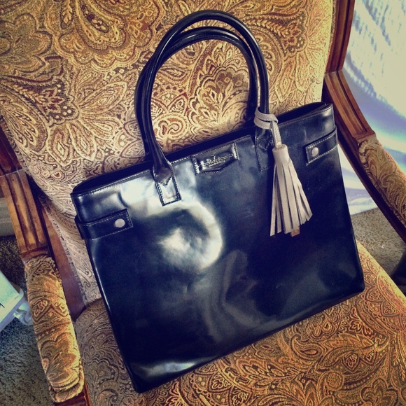 Gently used Italian letter handbag.