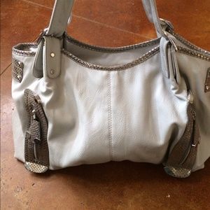 Gray/Silver Handbag