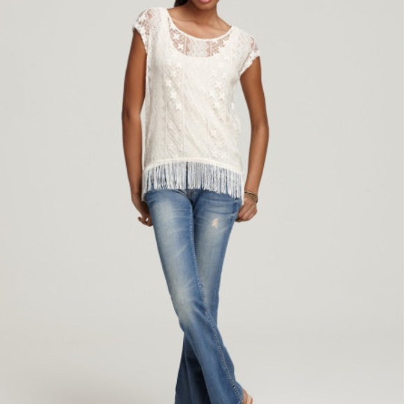 Anthro boho lace blouse - Picture 2 of 4