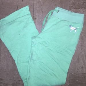 Green VS Pink sweat pants