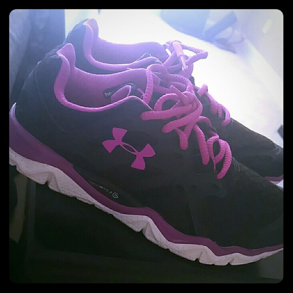 ON HOLD! under armour black and purple