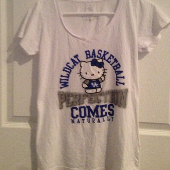 Hello kitty Kentucky Wildcats top