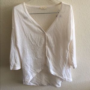 Cream colored cardigan