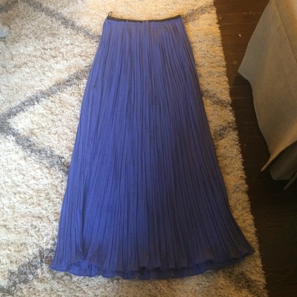 MM Couture Size L Accordion Pleat Maxi Skirt