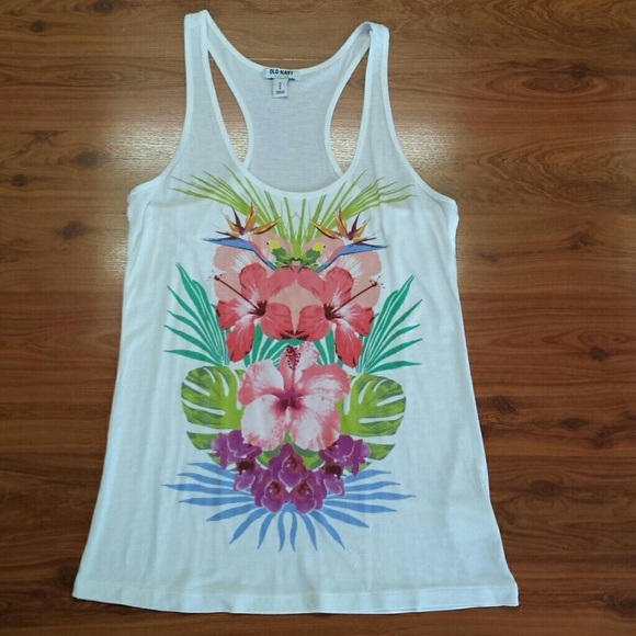 ⬇Price Drop⬇Old Navy Tropical Tank - Picture 1 of 3