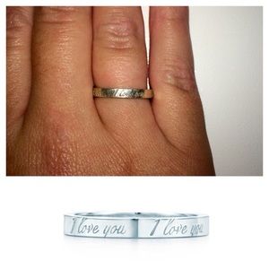 Tiffany & Co. "I Love You" ring