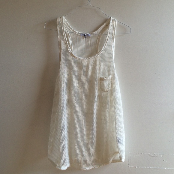 White mesh tank