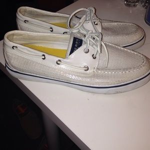 Sperry Top-Sider White Sparkly