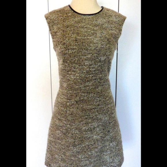 Armani Exchange Gray Twill Dress