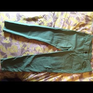 LC Lauren Conrad turquoise green jeans size 6