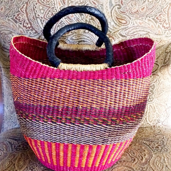 Hand woven African handbag