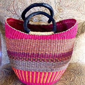 Hand woven African handbag
