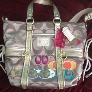 Coach Daisy Poppy 2-way Tote
