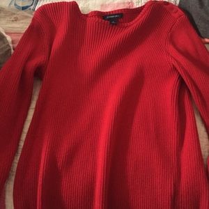 red sweatshirt