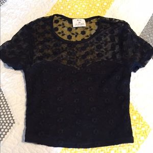 Urban outfitter crop lace top