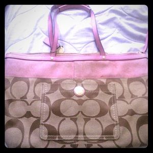 Authentic coach tote