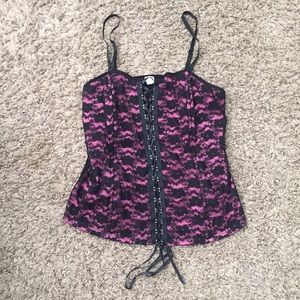 Corset tank top plus size