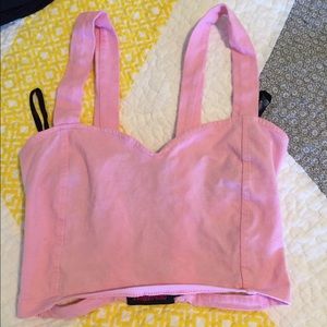 Pink crop top