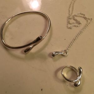 Sterling silver set. Earrings too. Not shown here.
