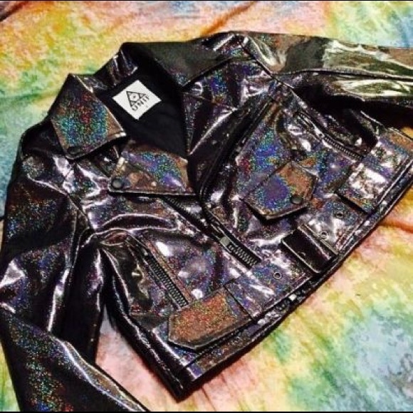Unif glitter crop jacket