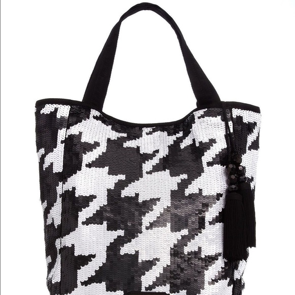 💫HP💫 NWT Juicy Couture Sequin Houndstooth Handbag - Picture 2 of 2