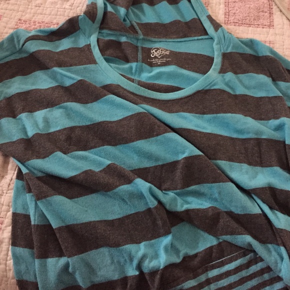 blue and grey hoodie