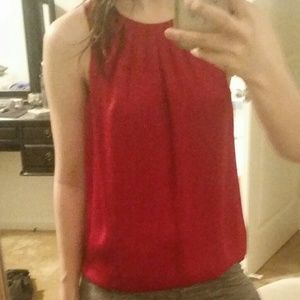 Red shirt,  black tee, blue sweater,  yellow sweat