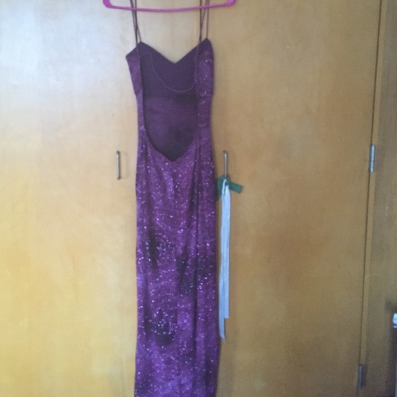 Vintage purple sparkle dress - Picture 3 of 3