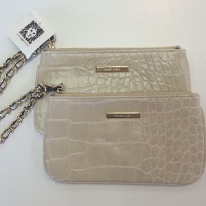 Anne Klein Alligator Print Wristlet