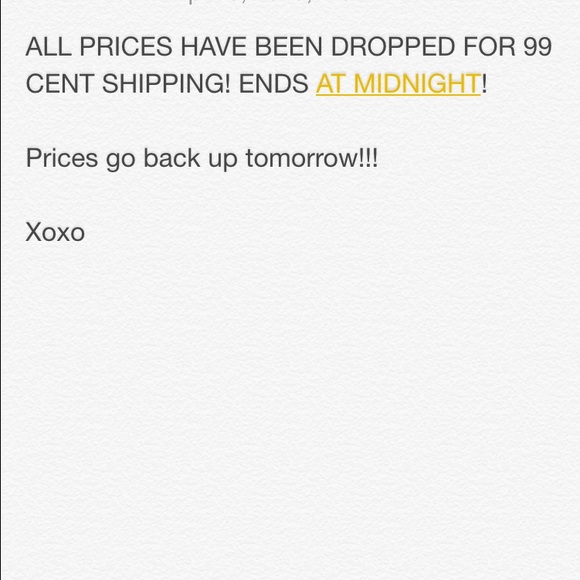 Accessories - Prices dropped! Ends at midnight!