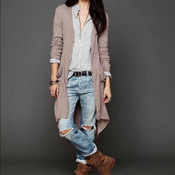Free People Sweaters - Free People Ribbed Up Maxi Cardigan