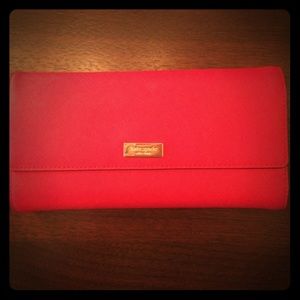 Kate Spade Red Continental Wallet Clutch