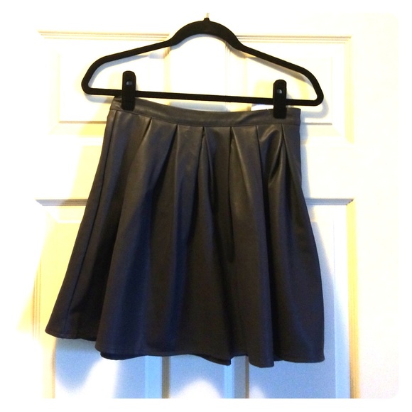 Faux Leather Mini Skirt