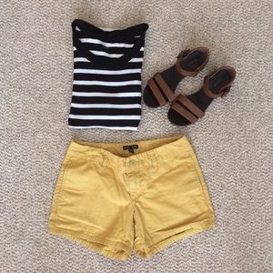 GAP Mustard Yellow Hadley Shorts