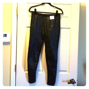 Faux Leather Black Leggings