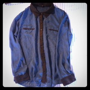 Chiffon Collared Shirt