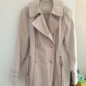 Beautiful tan trench coat. Worn once!