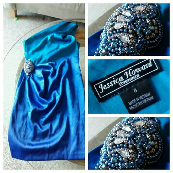 Aqua/Blue Cocktail Dress